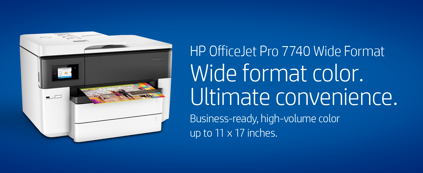 HP Color OfficeJet Pro 7740 Wide Format - All-in-One Printer